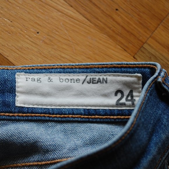 Rag & Bone Mid Rise Skinny Carmine Distressed Jean - Picture 2 of 7